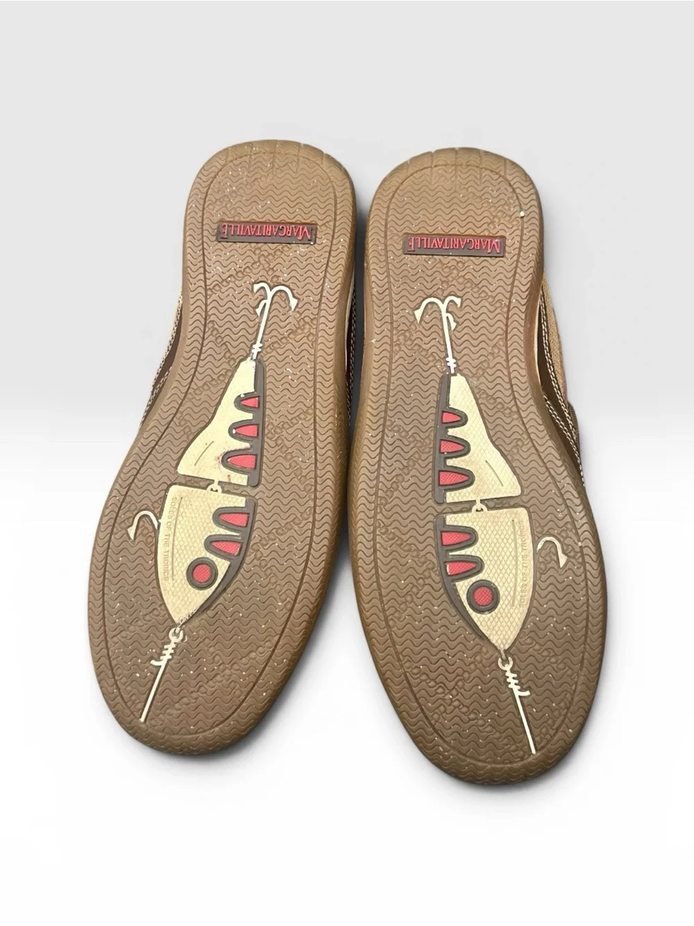 Margaritaville Men's Dark Brown Leather Slip-On Loafers